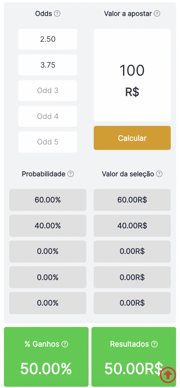 calculadora dutching